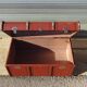 Old curved travel trunk