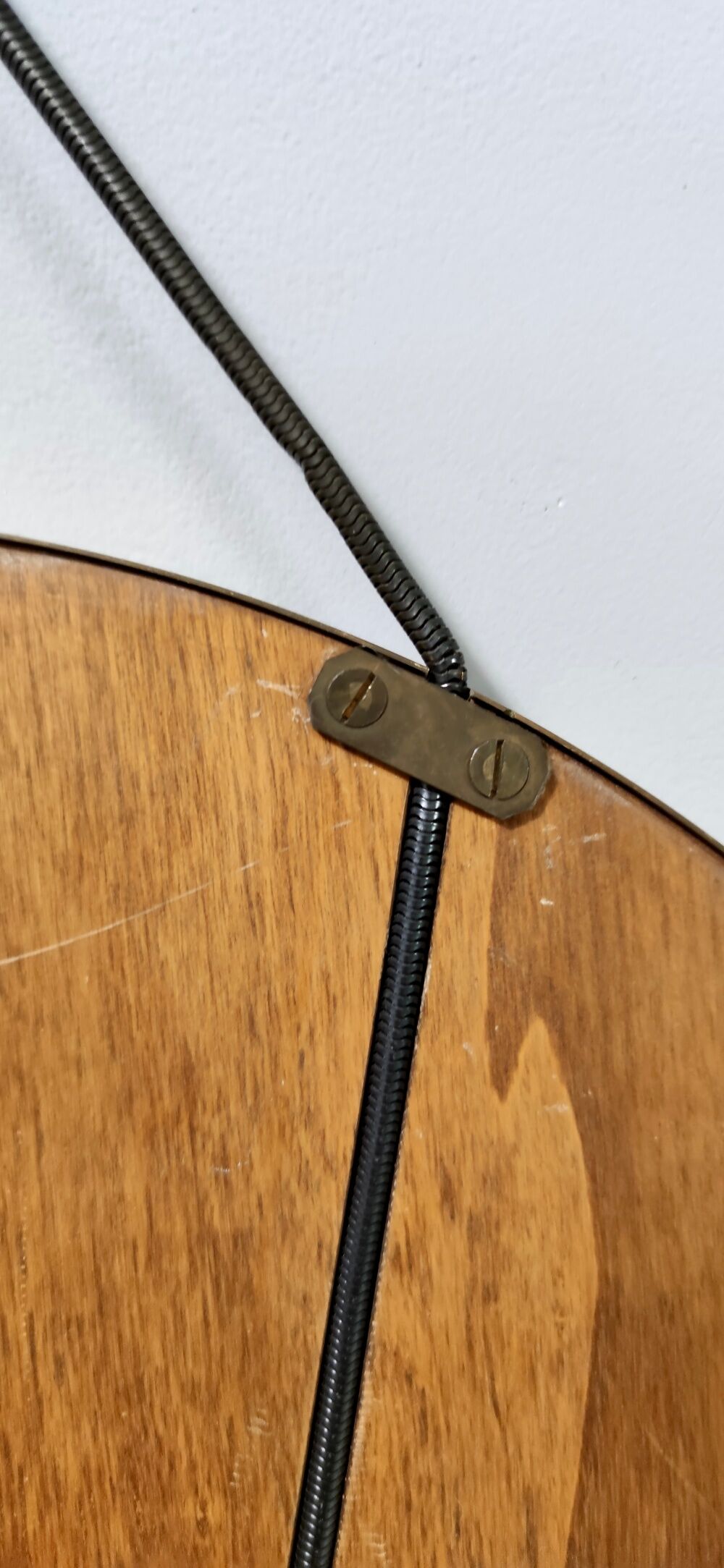 Vintage round wall mirror mod. "vipera" by corrado corradi dell'acqua, italy