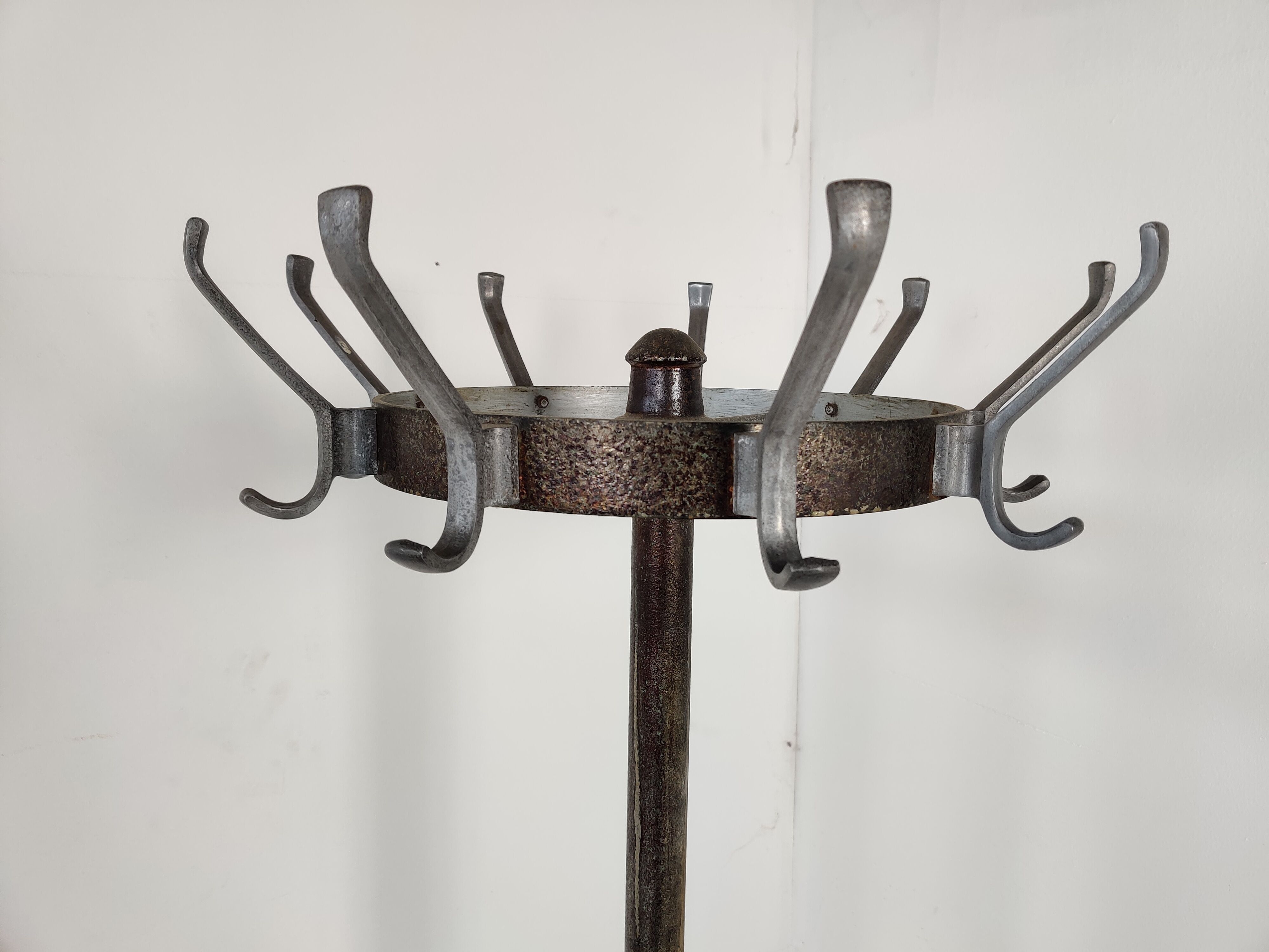 Cast iron coat hanger from the 1950s