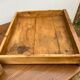 Solid oak dining farmhouse table with 2 drawers 1950 135x75x72cm