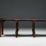 Table Organique Rustique De Forme Libre, France, Fin 19ème Siècle