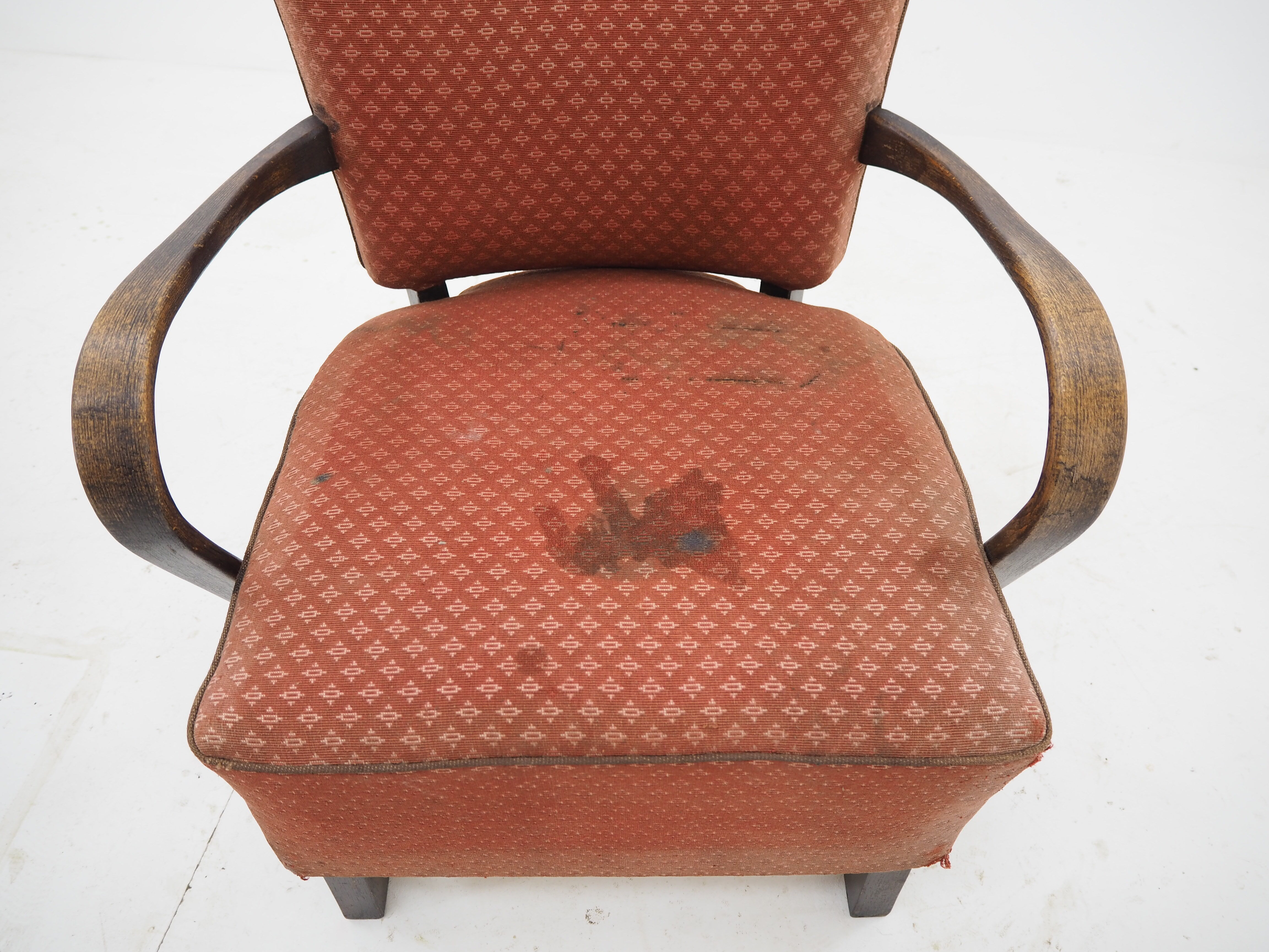 Pair of Art Deco Armchairs by Jindrich Halabala, 1930s