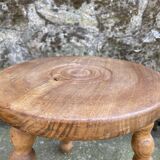 Set of two tripod Breton stools