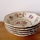 set of 5 old Bavaria fruit bowls decorated with flowers