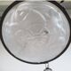 Lustre Art Déco signé Degué – fer forgé et verre moulé