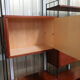 Library, 60s teak shelf on feet