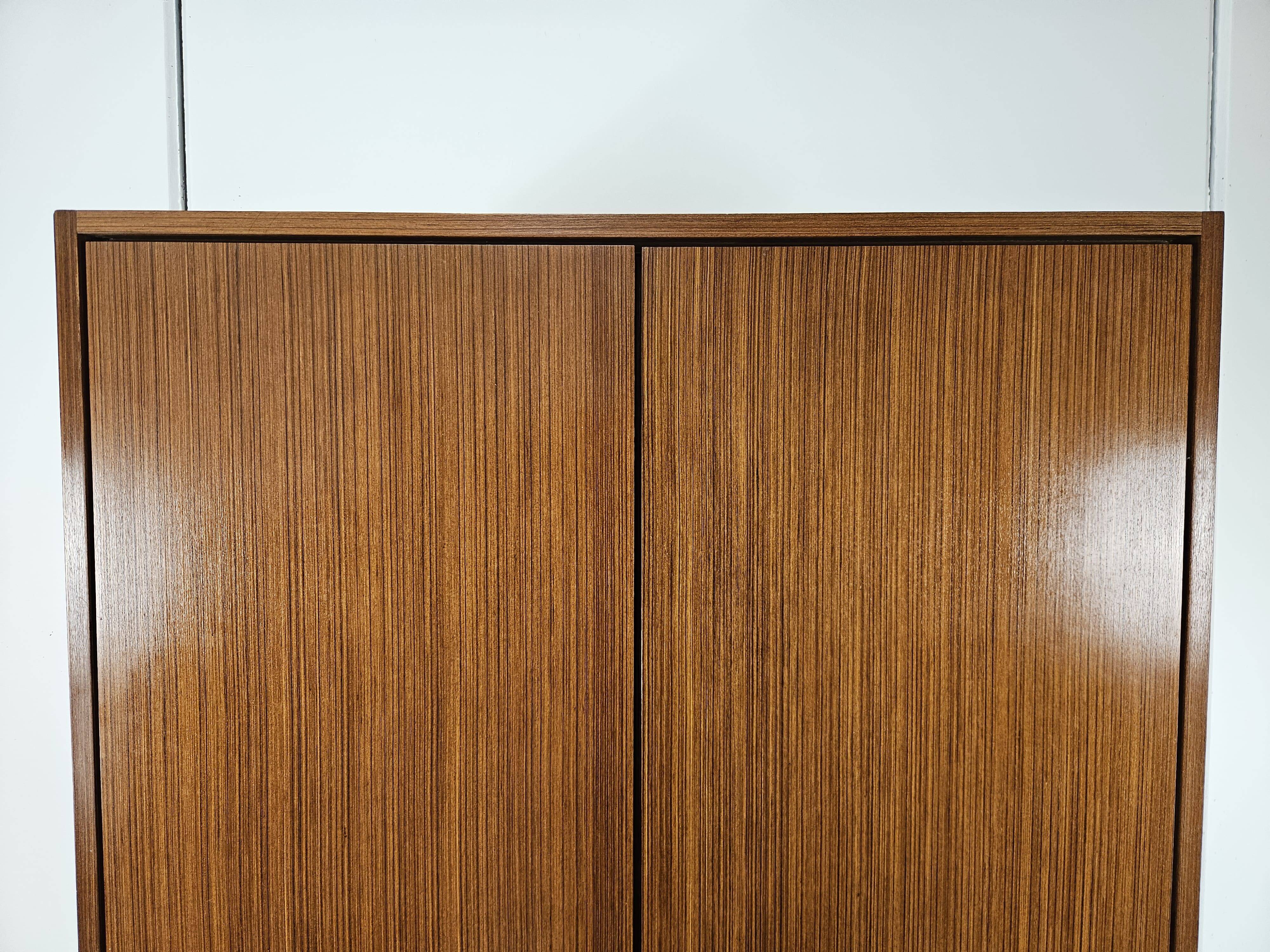 Vintage 1960s two-door wardrobe
