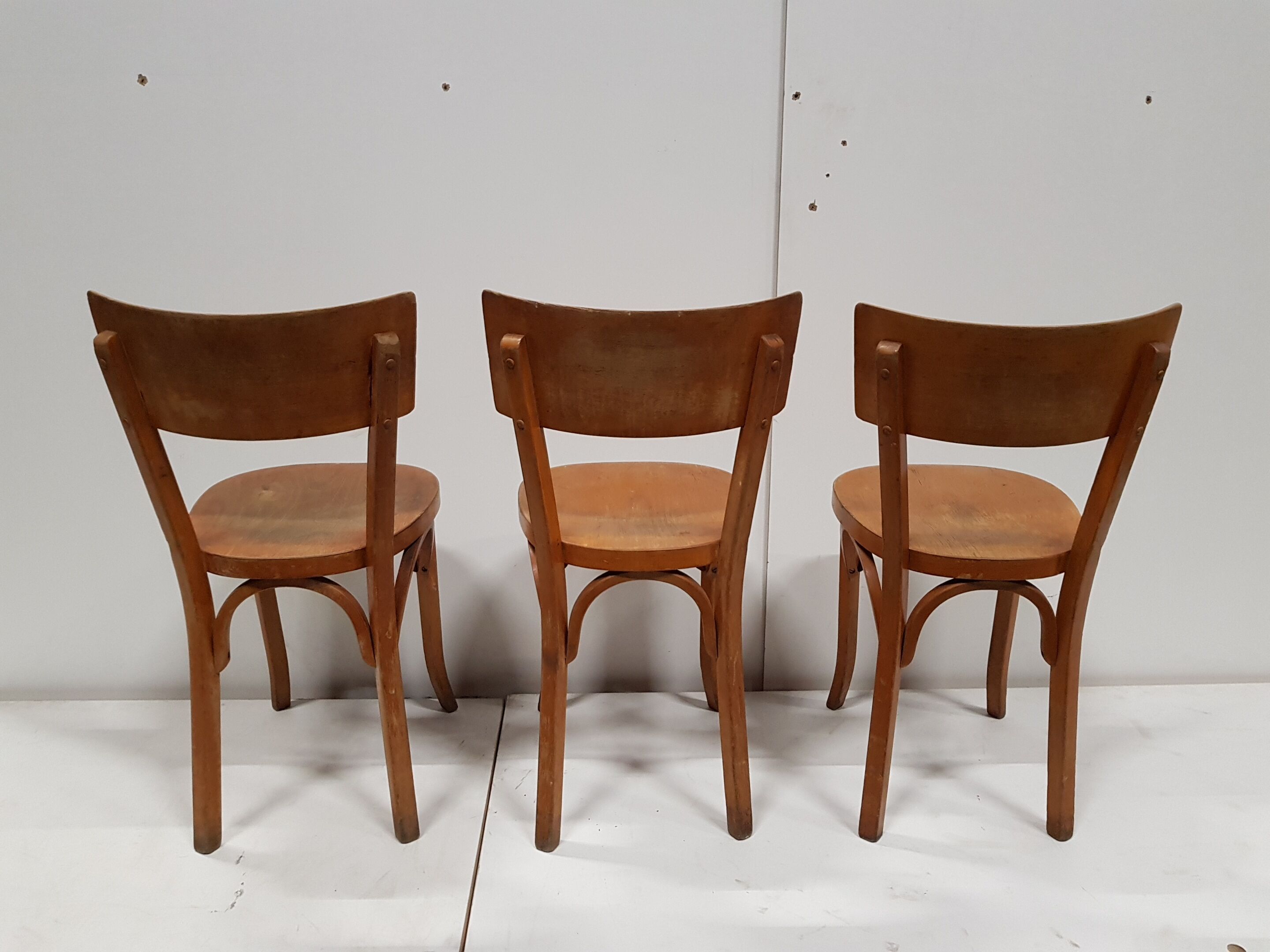 Three Baumann chairs from the 1950s