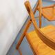 Pair of vintage folding chairs in pine from the 70s and 80s.
