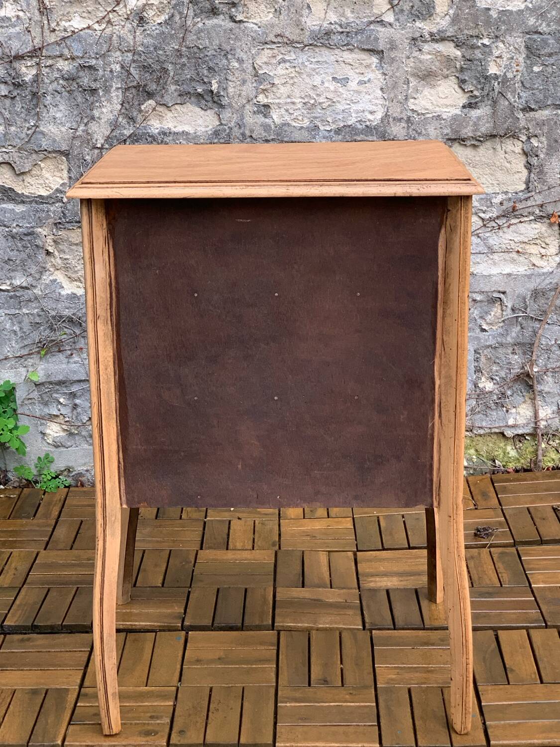 Art Deco chest of drawers in raw wood, 1930