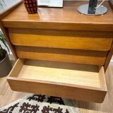 Vintage compass foot chest of drawers