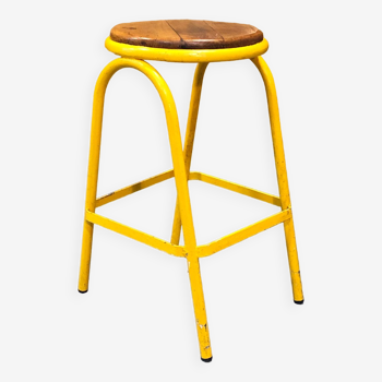 Old high workshop stool