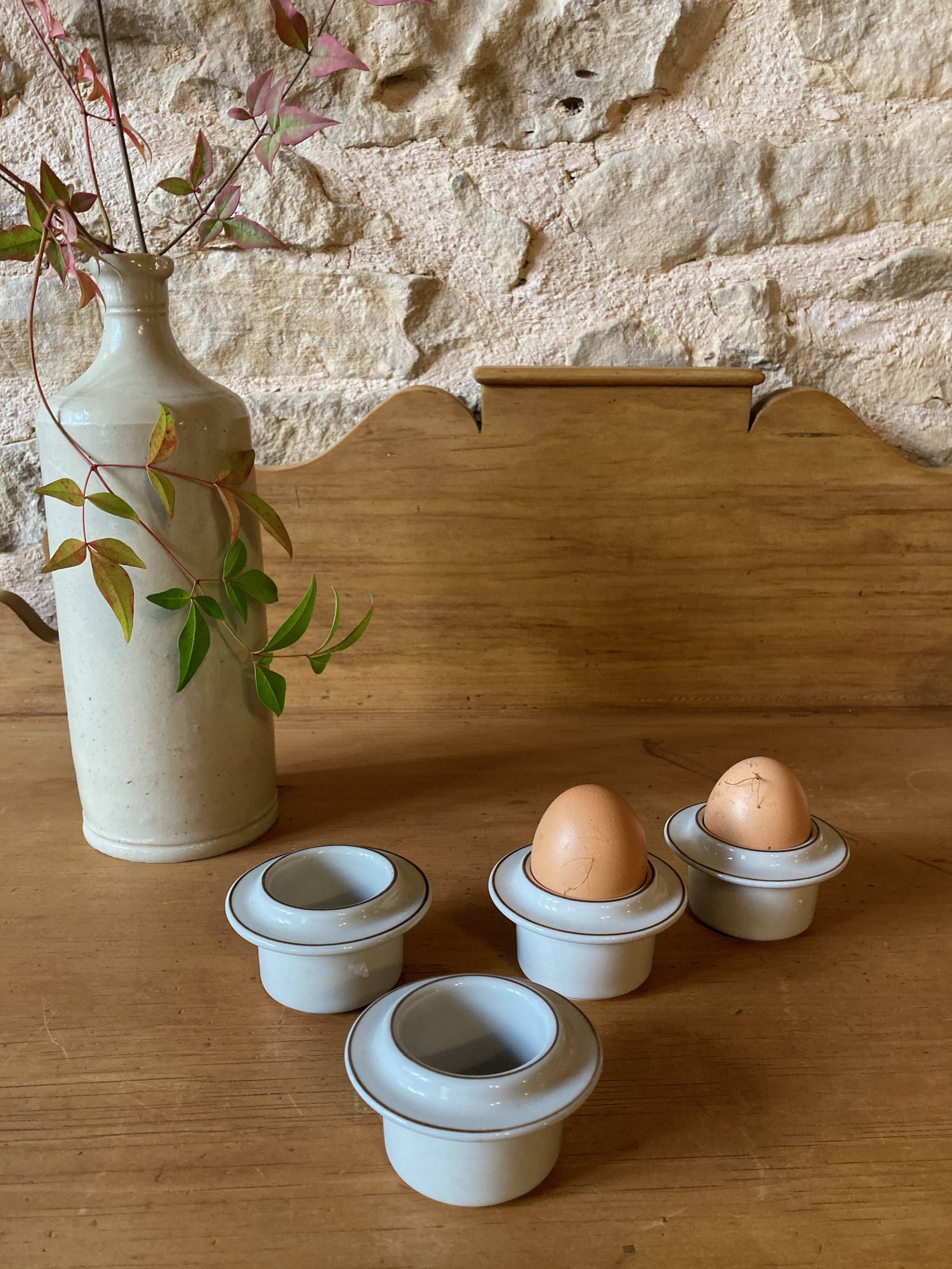 Arabia egg cups, Finland, 1970s-1980s