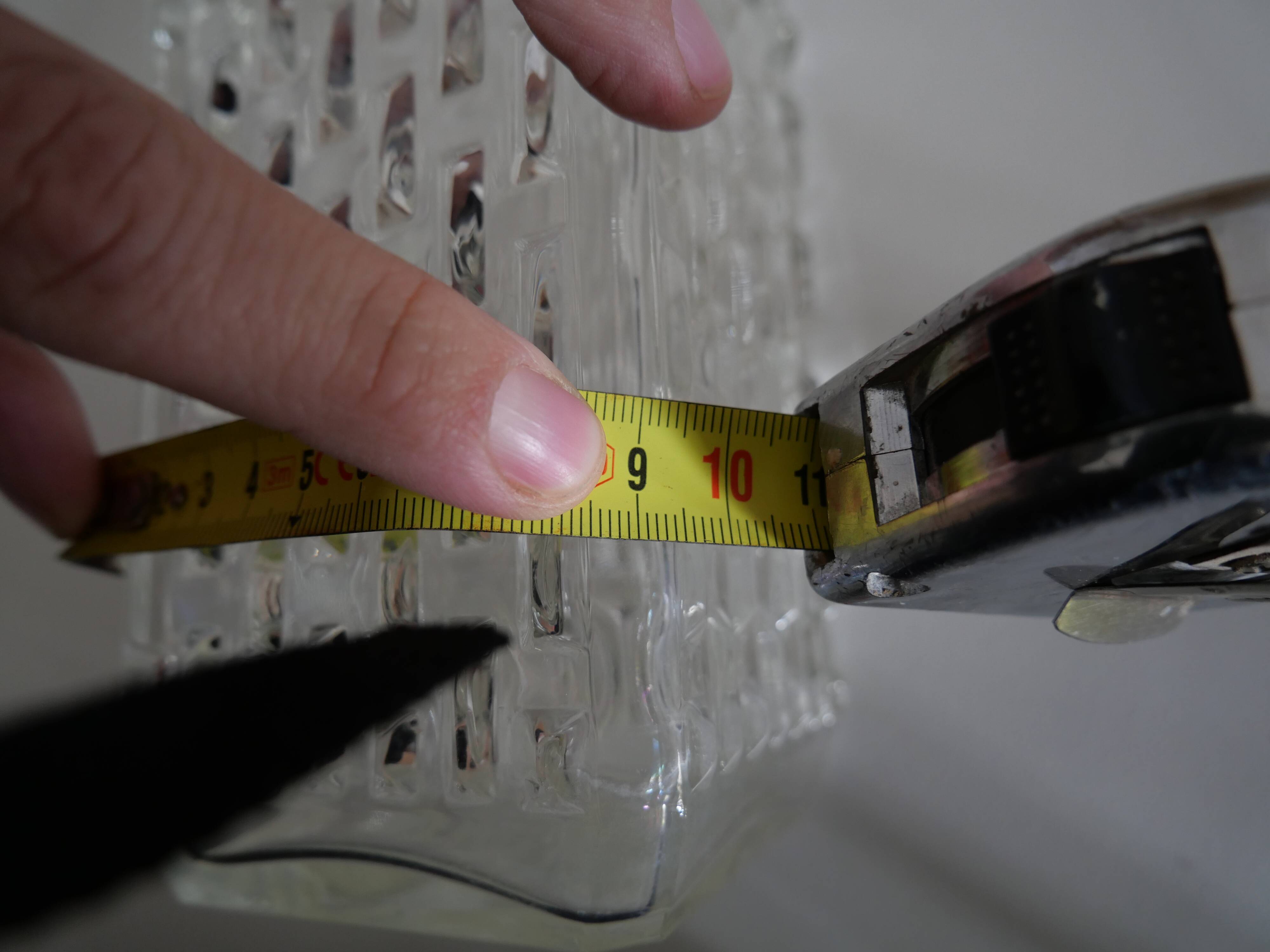 Vintage whisky decanter in chiseled glass