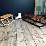 Old Davos and Donnay sleds