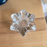 Bougeoir en verre étoile