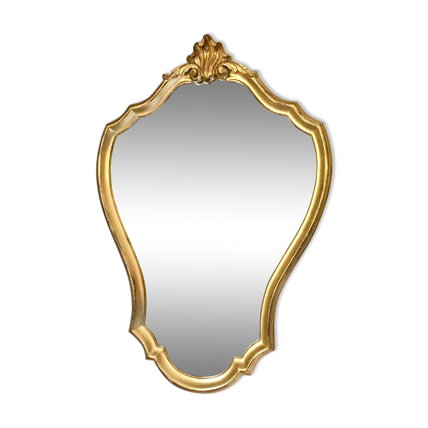 Miroir baroque cadre bois doré 52x74cm