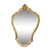 Miroir baroque cadre bois doré 52x74cm