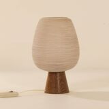 Table lamp in Wenge and Satin glass by Philips, 1960s