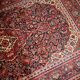 Handmade antique Persian Kashan rug 4.1' x 6.2' (125cm x 189cm) 1910s