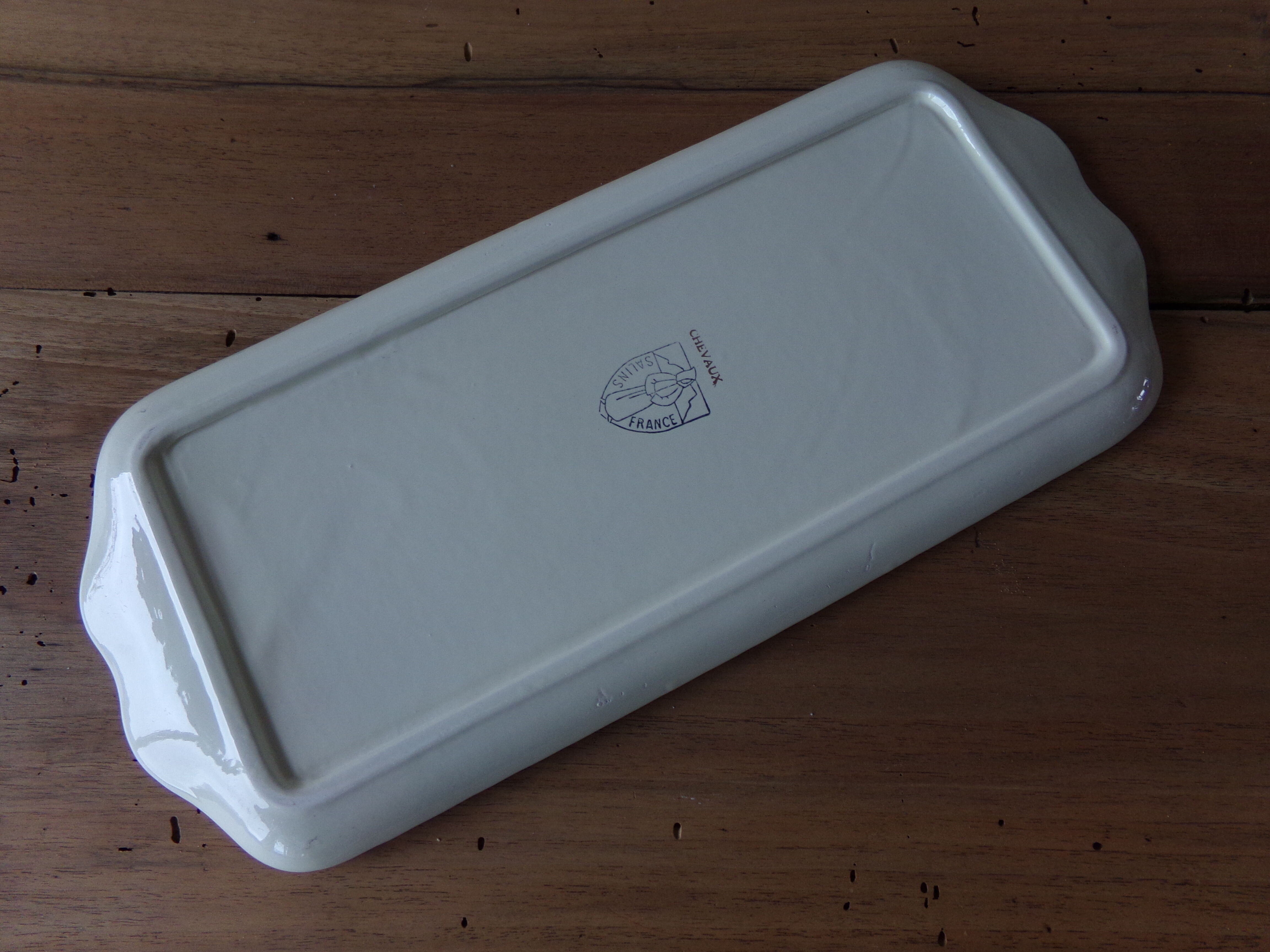 Cake dish platter in Salins earthenware