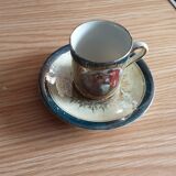 Cup and under cup porcelain scenes galantes