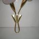 Double flower wall light from the 1950s.
