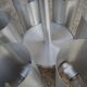 6-light aluminum chandelier