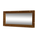 Mirror Wooden frame plaster stucco gold