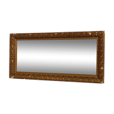 Miroir Cadre bois plâtre stuc dorée