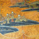 Antique Shibayama Inlaid Japanese Nested Tables in Burr Walnut