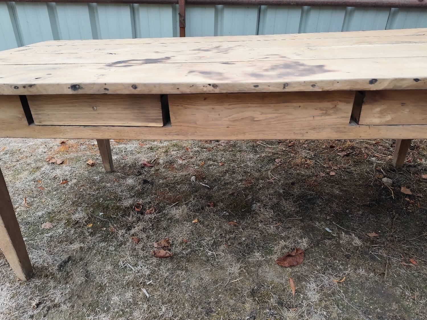 200 cm Solid oak farmhouse table