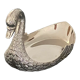 1 jewelry cup or empty metal swan shaped pocket