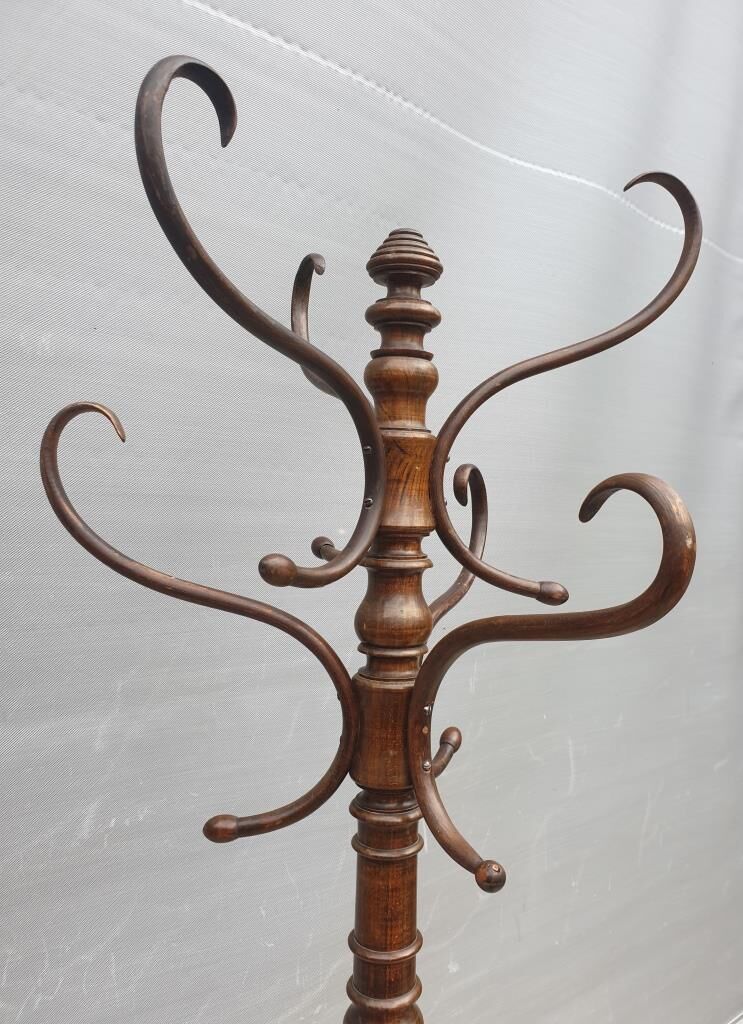 Fixed parrot rack bentwood Thonet 1900