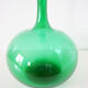 Italian bottle or decanter in green blown glass empoli