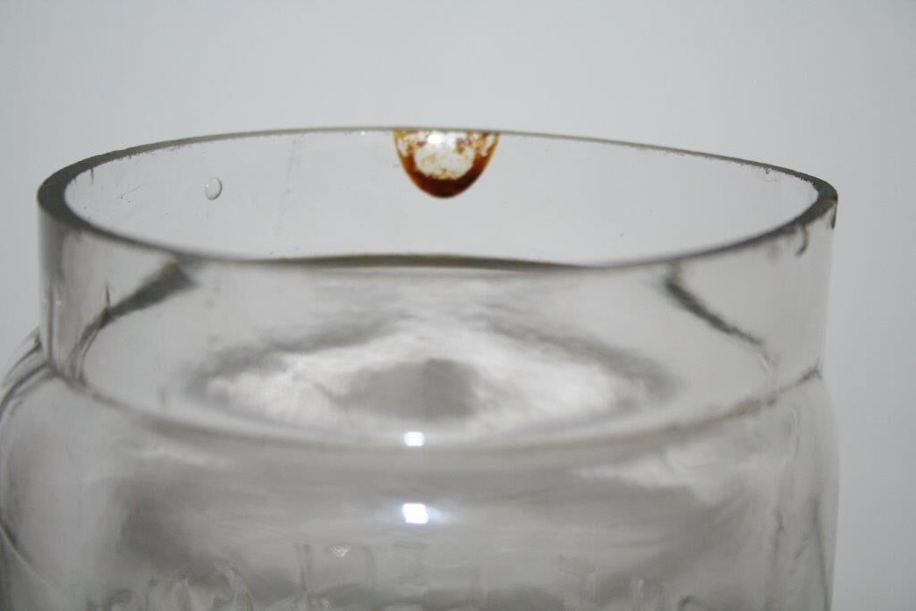 Former "leclanché battery" glass jar