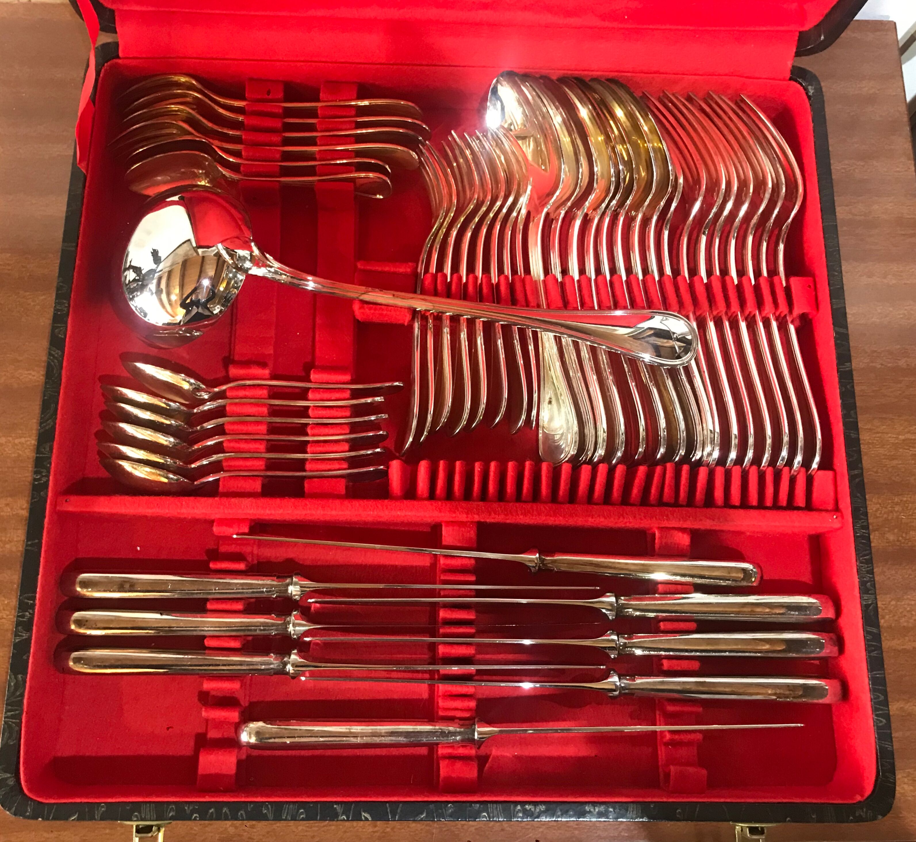 Set Christofle silver metal
