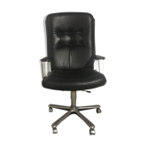 Fauteuil de bureau vintage cuir vaghi