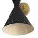 Pair applies Italian wall of the 50s style black