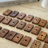 Vintage wooden domino game