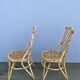 Chaises en rotin  à croisillons