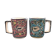 Paire de mugs décor poissons