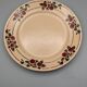 Series 6 flat plates vintage art deco earthenware beige cherry décor