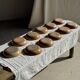11 assiettes creuses artisanales vintage en grès mat