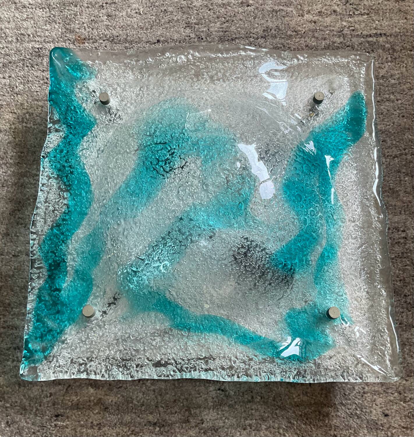 Applique Murano Mazzega en pâte de verre années 70