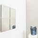 Michel Martens, Minimalist Glass Art Mirror 'Squares'