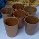 Vintage sandstone Digoin glasses