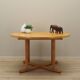 Ash round table, Danish design, 1960s, production: Denmark