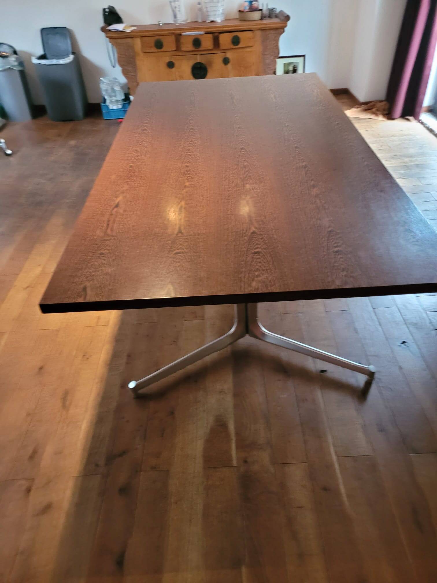 very large Table or desk by Preben Fabricius & Jørgen Kastholm for Kill International, 1960s