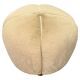 1940s Czech Art Deco Round Stool with Faux Rabbit Upholstery